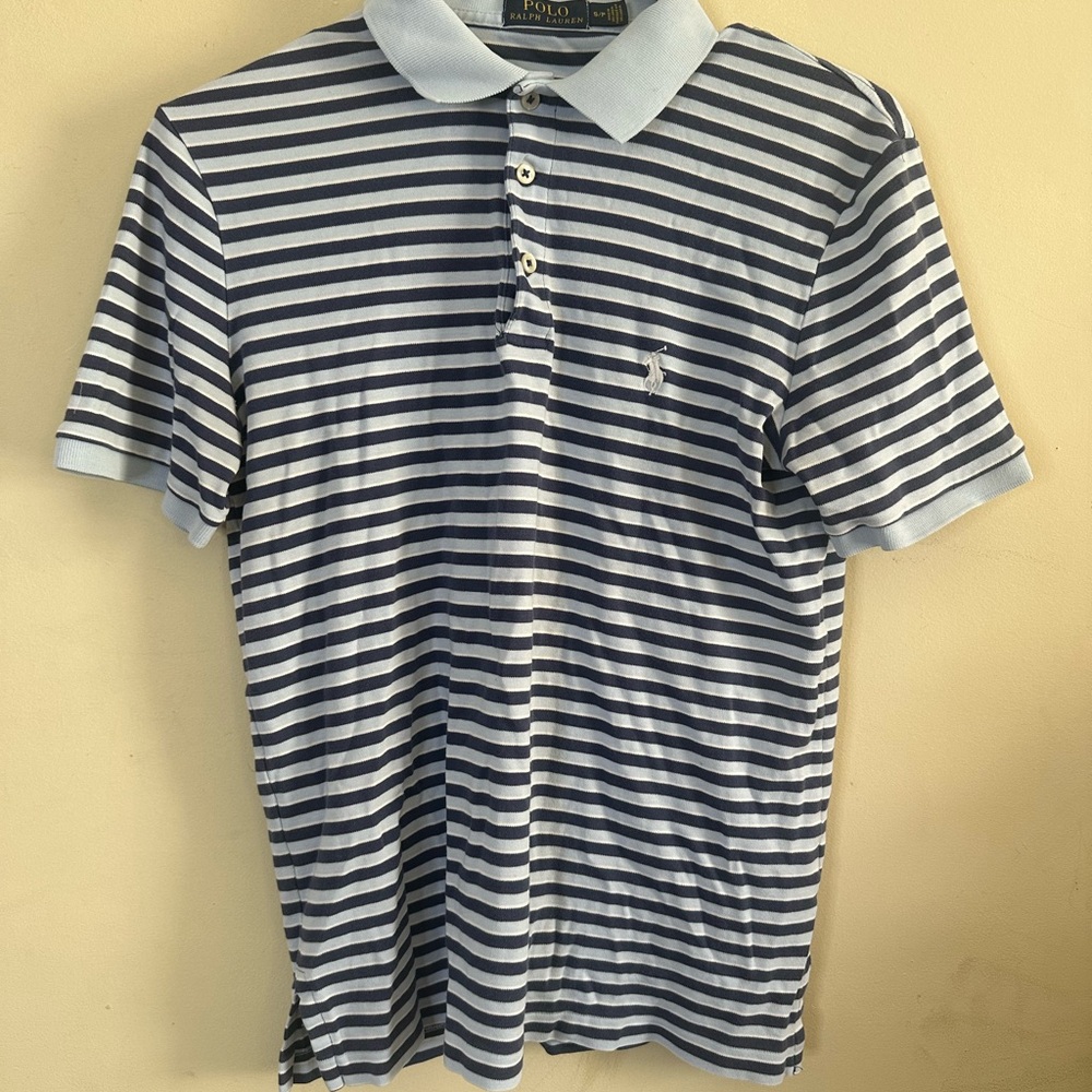Polo Ralph Lauren Men's Classic-Fit SoftTouch Polo blue harbor top Shirt S